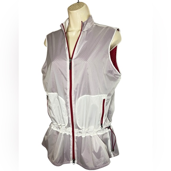 Annika Cutter & Buck Cinched Waist Women's Vest - Size S - Below Hips NEW - Picture 5 of 16